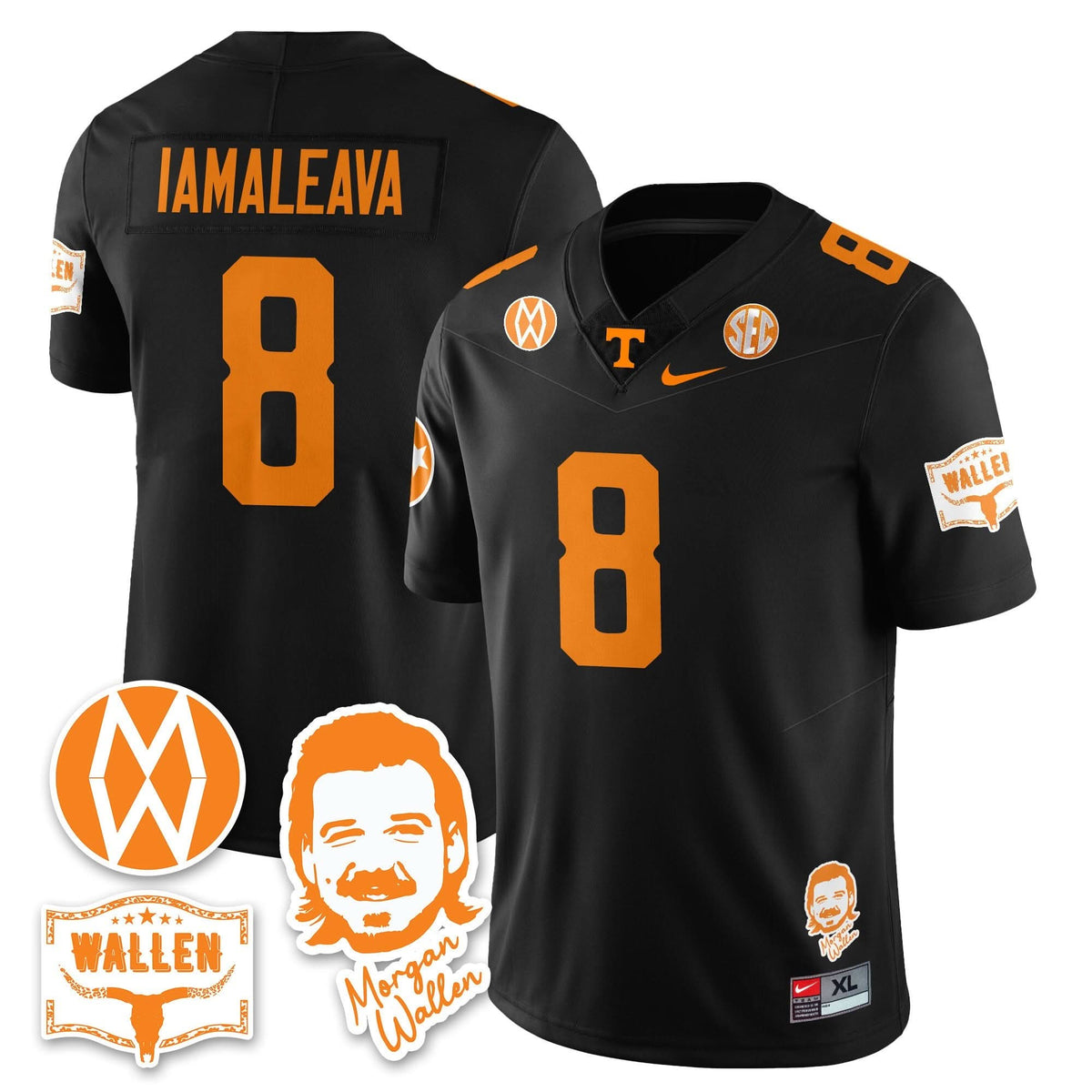 Men's Tennessee Volunteers Morgan Wallen 2025 Jersey - All Stitched