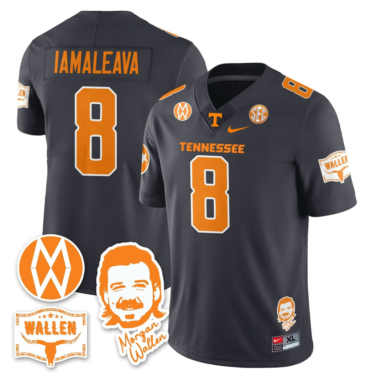 Men's Tennessee Volunteers Morgan Wallen 2025 Jersey - All Stitched