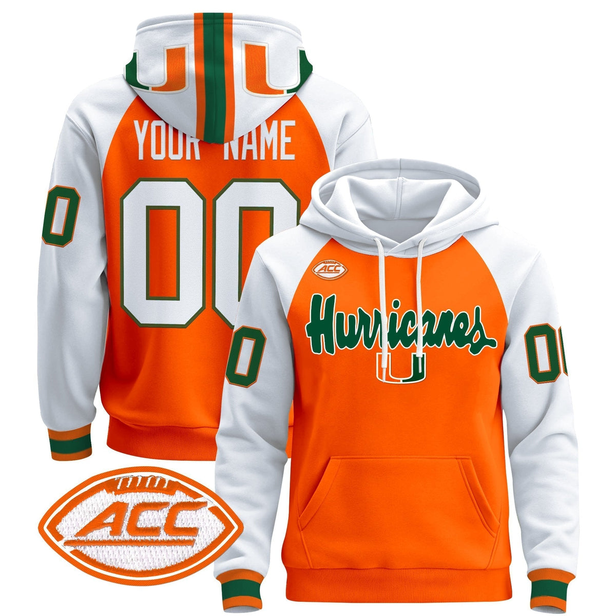 Miami Hurricanes 2025 Premium Custom Pullover Hoodie V2