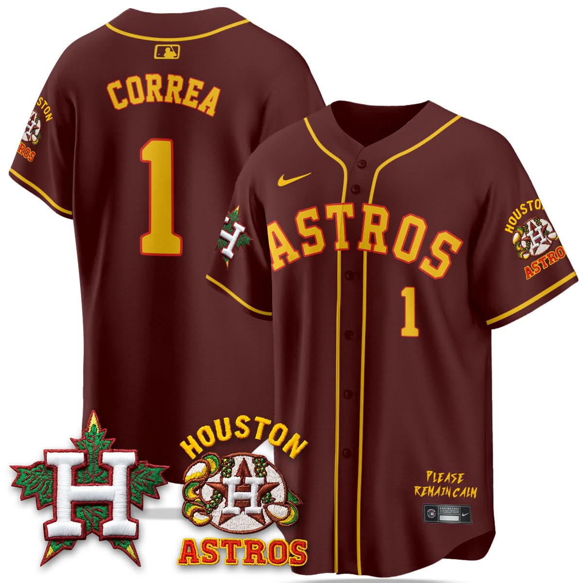Men's Houston Astros "Hopadillo" Limited Jersey - All Stitched
