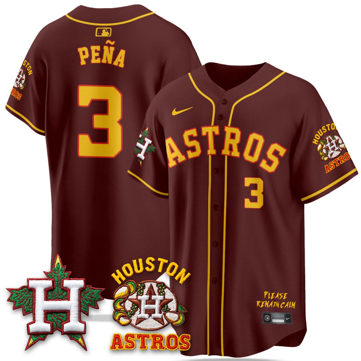 Men's Houston Astros "Hopadillo" Limited Jersey - All Stitched