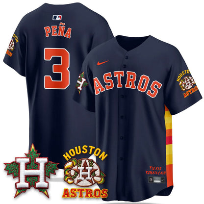 Men's Houston Astros "Hopadillo" Limited Jersey - All Stitched