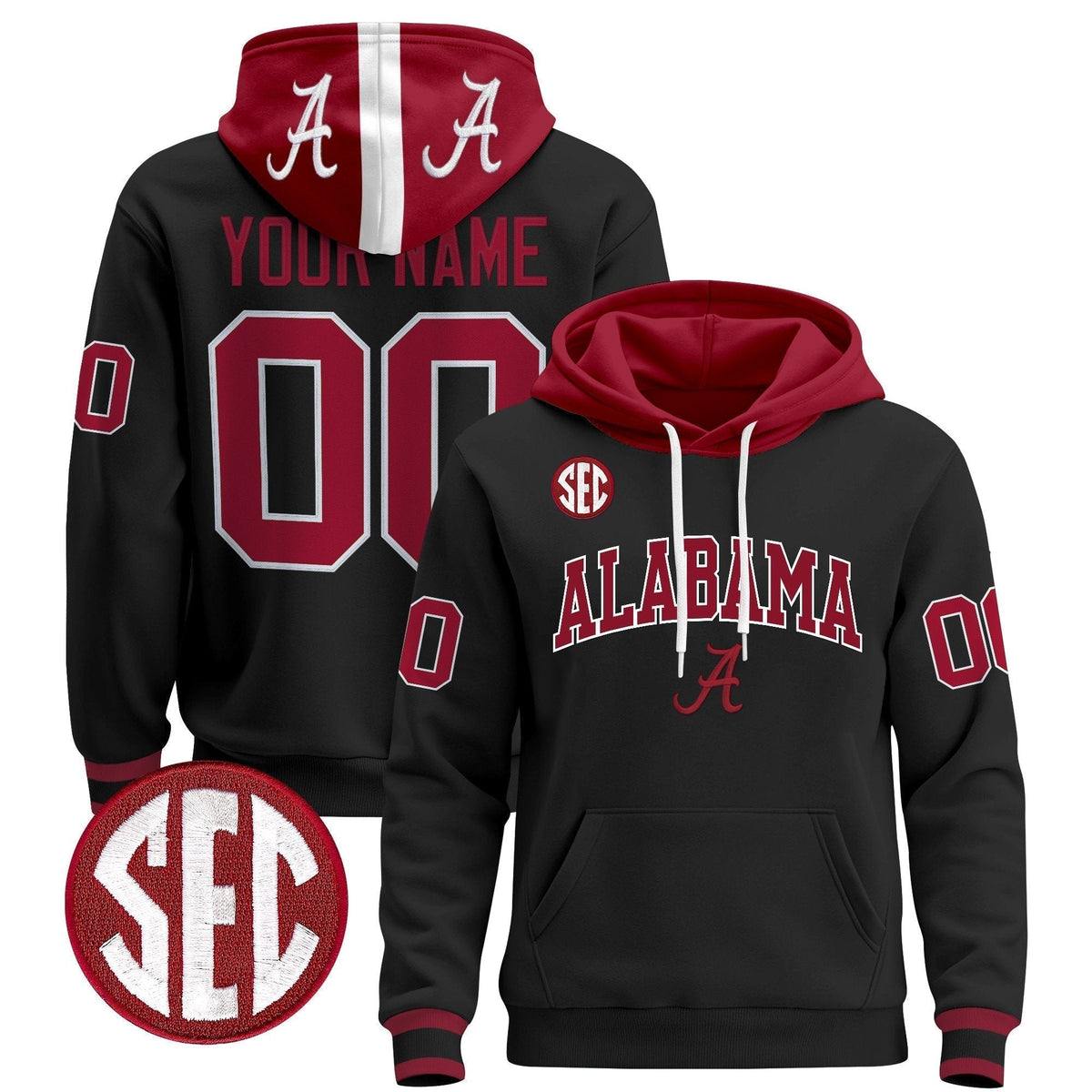 Alabama Crimson 2025 Premium Custom Pullover Hoodie V2