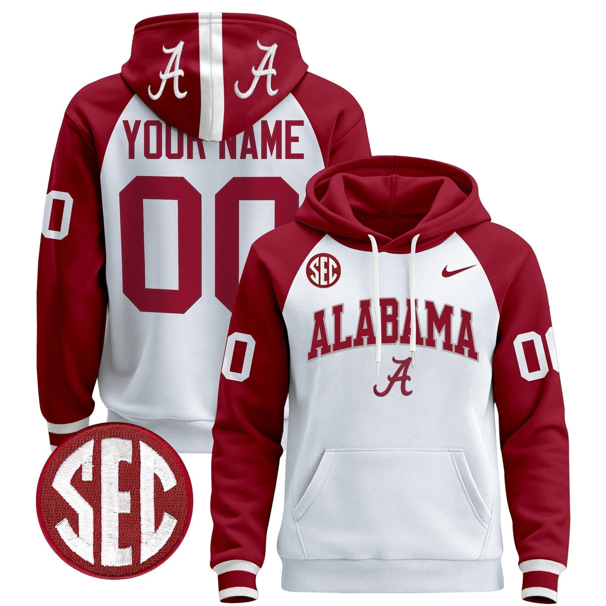 Alabama Crimson 2025 Premium Custom Pullover Hoodie V2