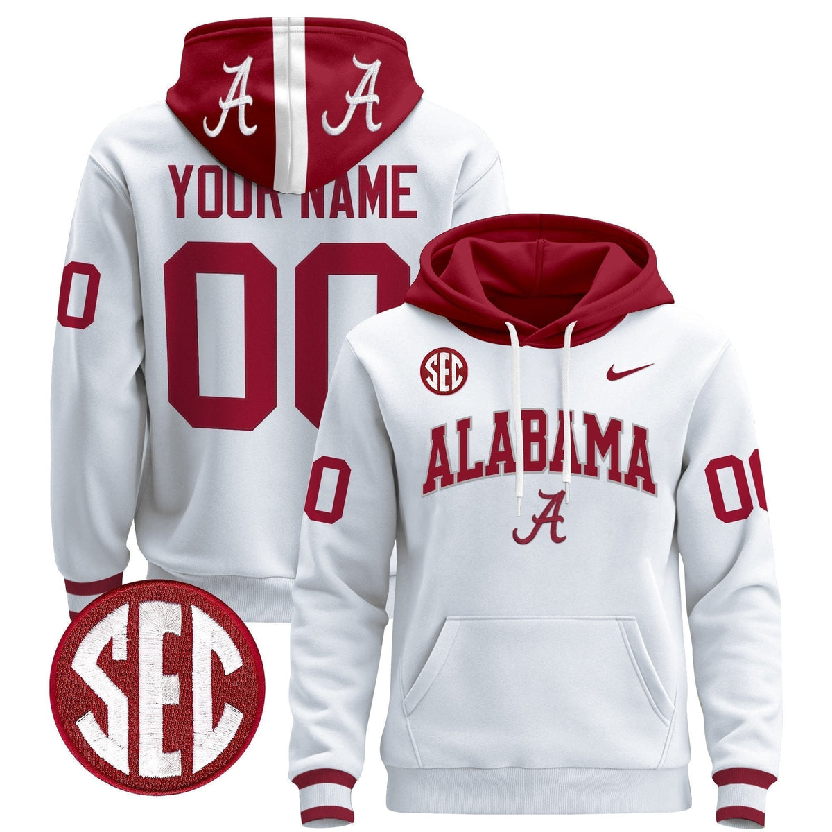 Alabama Crimson 2025 Premium Custom Pullover Hoodie V2