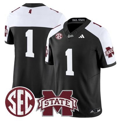 Men's Mississippi State Bulldogs 'Dark Mode' Vapor Limited Jersey - All Stitched