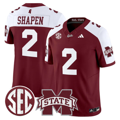 Men's Mississippi State Bulldogs 'Dark Mode' Vapor Limited Jersey - All Stitched