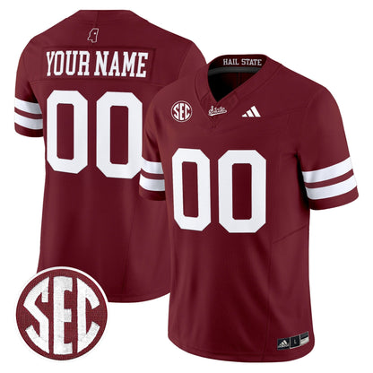 Mississippi State Bulldogs 'Dark Mode' Vapor Limited Custom Jersey - All Stitched