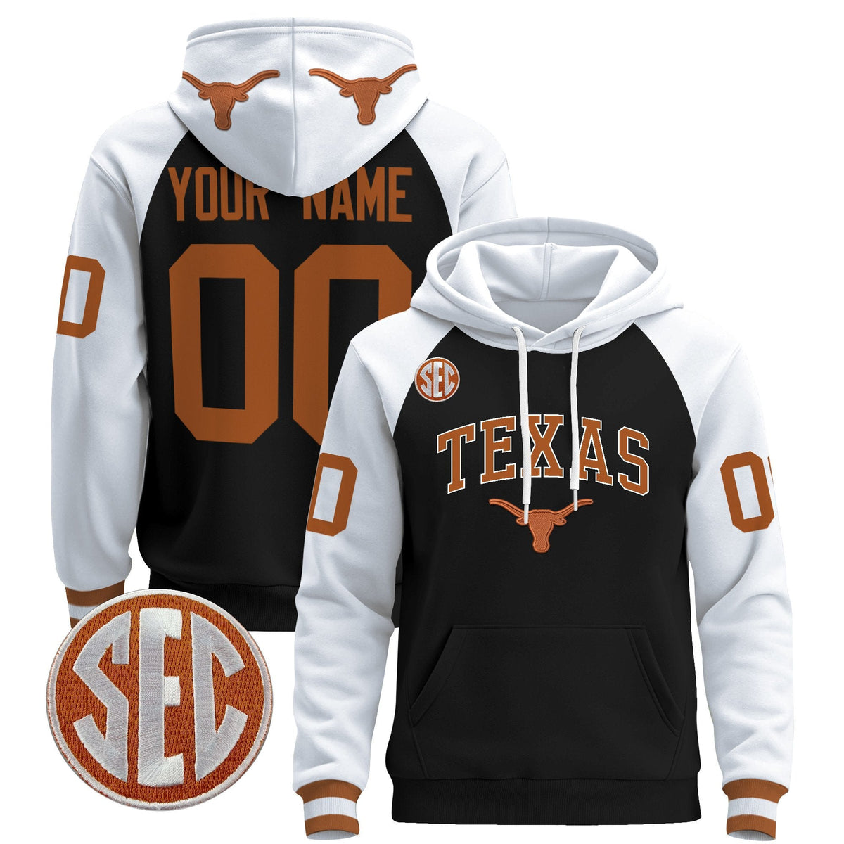 Texas Longhorns 2025 Premium Custom Pullover Hoodie V2