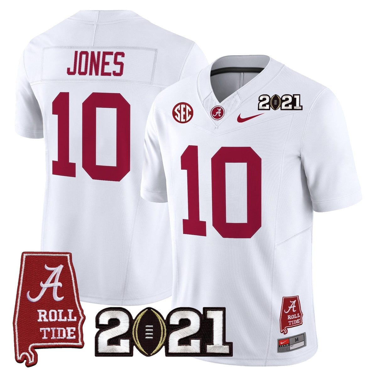 Men's Alabama Crimson Tide '2021 CFP National Championship' Vapor Limited Jersey - Alabama Map - All Stitched