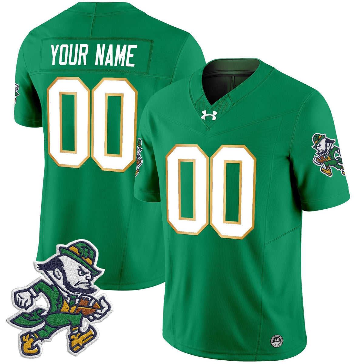 Notre Dame Fighting Irish 2025 'Gridiron Leprechaun Edition' Vapor Limited Custom Jersey ��� All Stitched