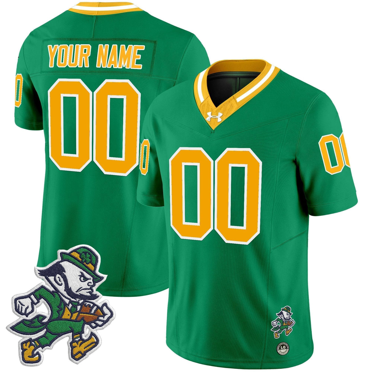 Notre Dame Fighting Irish 2025 'Gridiron Leprechaun Edition' Vapor Limited Custom Jersey ��� All Stitched
