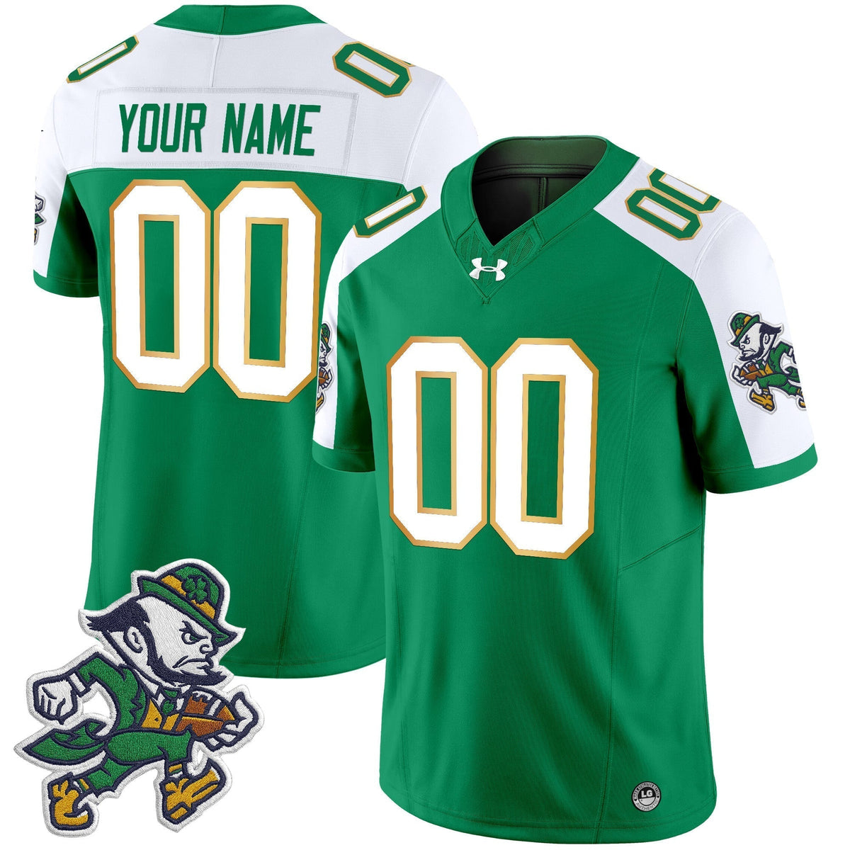 Notre Dame Fighting Irish 2025 'Gridiron Leprechaun Edition' Vapor Limited Custom Jersey ��� All Stitched