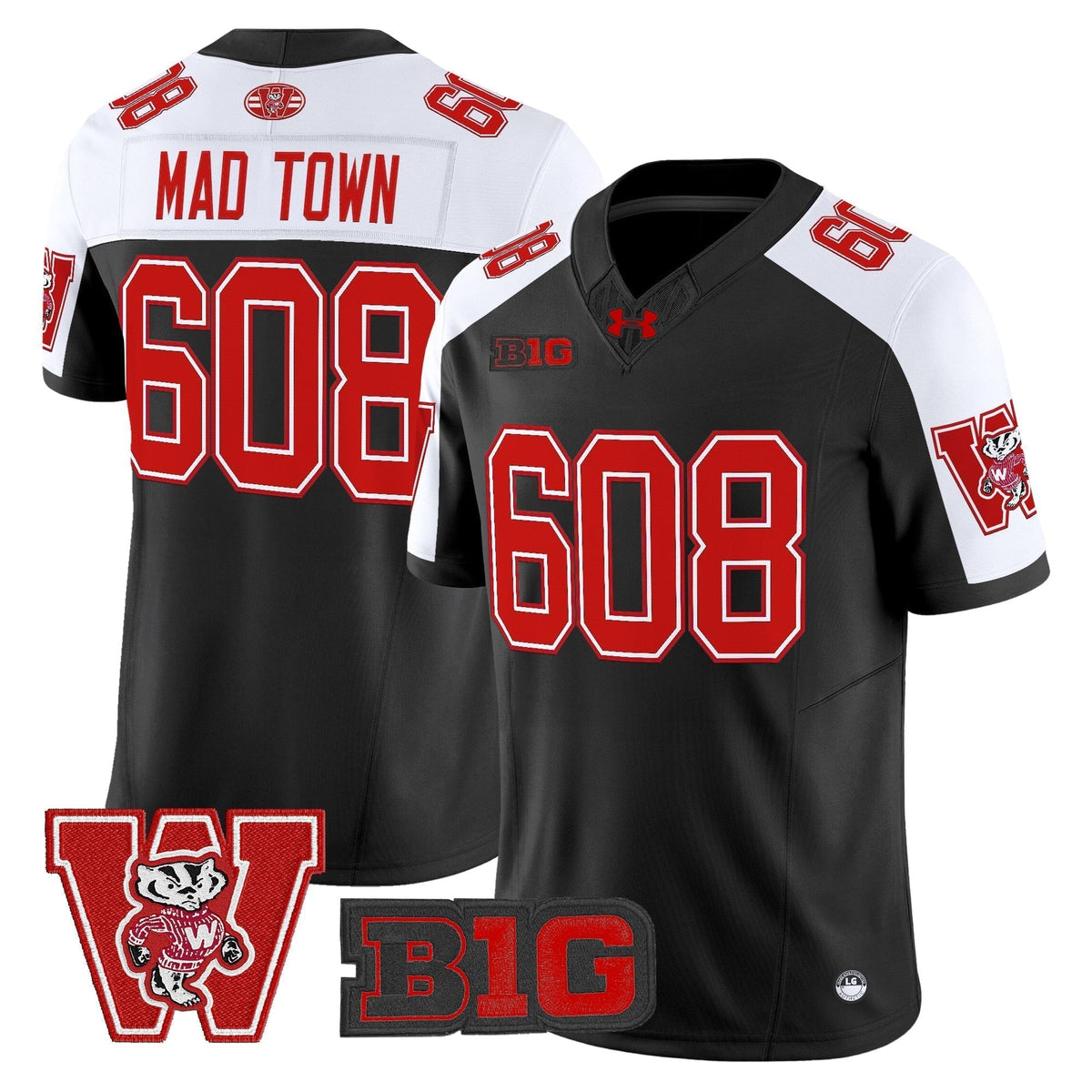Men's Wisconsin Badgers Throwback Vapor Limited Jersey - All Stitched