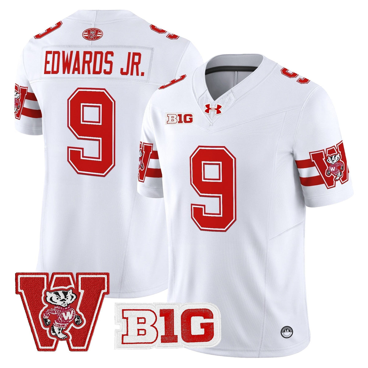 Men's Wisconsin Badgers Throwback Vapor Limited Jersey - All Stitched