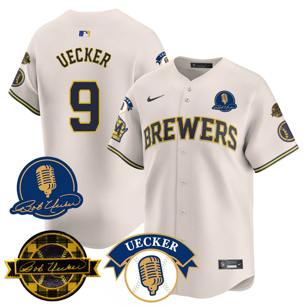 MB 2025 Limited Jersey - Bob Uecker Patch - Stitched