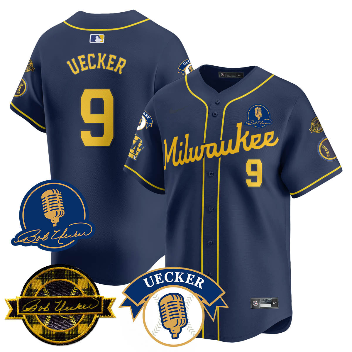 MB 2025 Limited Jersey - Bob Uecker Patch - Stitched
