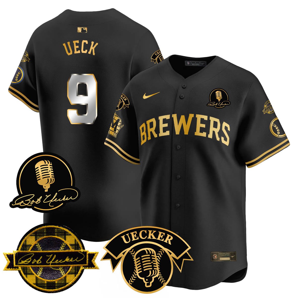 MB 2025 Limited Jersey - Bob Uecker Patch - Stitched