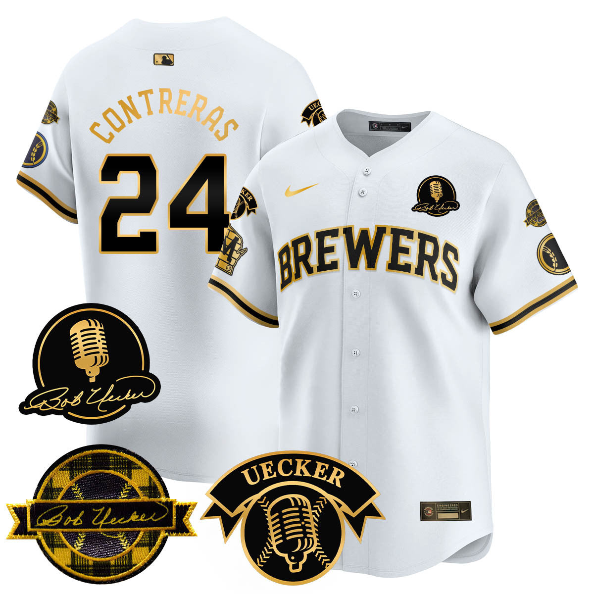 MB 2025 Limited Jersey - Bob Uecker Patch - Stitched