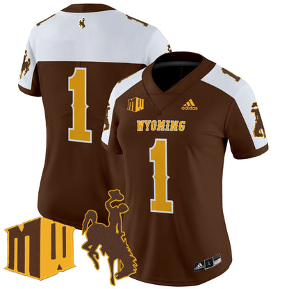 Women's Wyoming Cowboys 2025 Vapor Limited Jersey - All Stitched