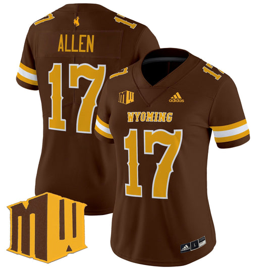 Women's Wyoming Cowboys 2025 Vapor Limited Jersey - All Stitched
