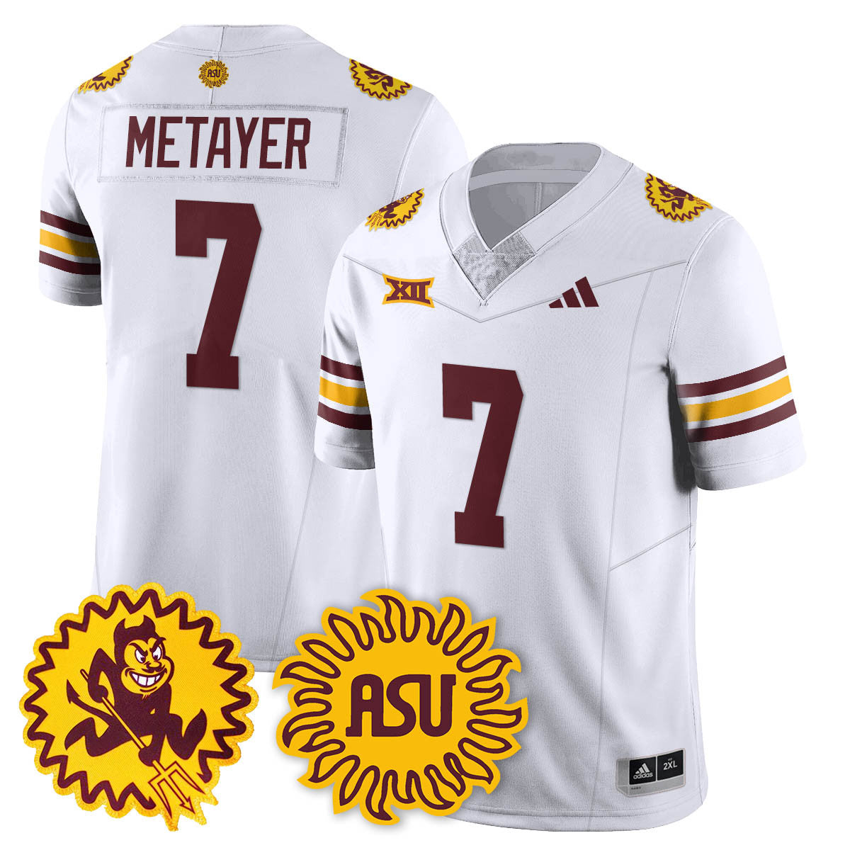Men's Arizona State Sun Devils 1975 Throwback Uniform - All Stitched