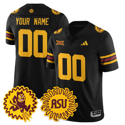 Arizona State Sun Devils 1975 Throwback Custom Uniform - All Stitched
