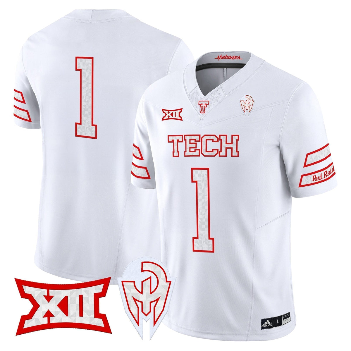 Men's Texas Tech Red Raiders 'Too Cold' Vapor Limited Jersey - Mahomes Collection - All Stitched