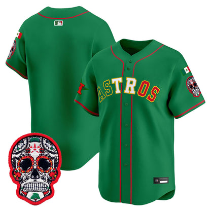 Houston Astros Mexico 2025 'Día de los Muertos Edition' Vapor Premier Limited Jersey - All Stitched
