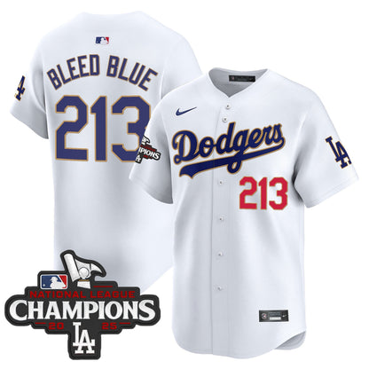 Men's Dodgers 2025 National League Champions Vapor Premier Limited Jersey - All Stitched
