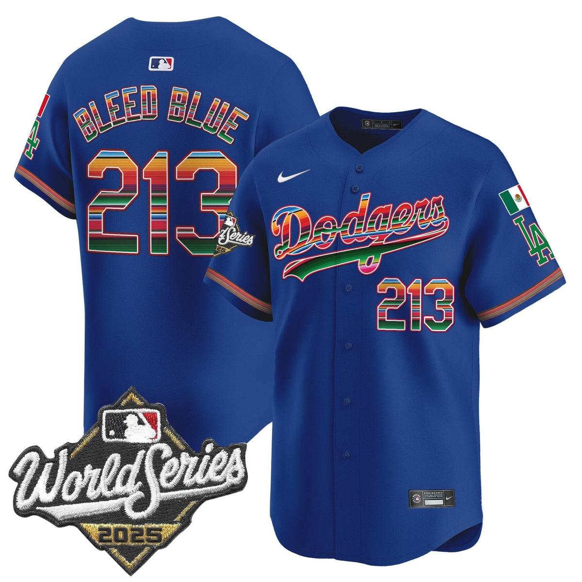 Men's Dodgers Mexico 2025 World Series Vapor Premier Limited Jersey - All Stitched