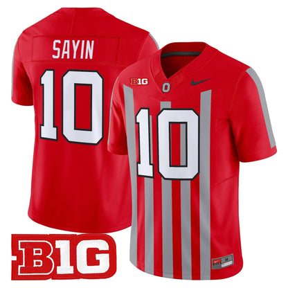 Men's Ohio State Buckeyes Throwback Vapor Limited Jersey - All Stitched