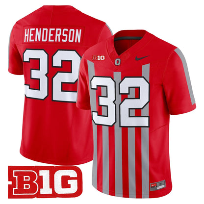 Men's Ohio State Buckeyes Throwback Vapor Limited Jersey - All Stitched