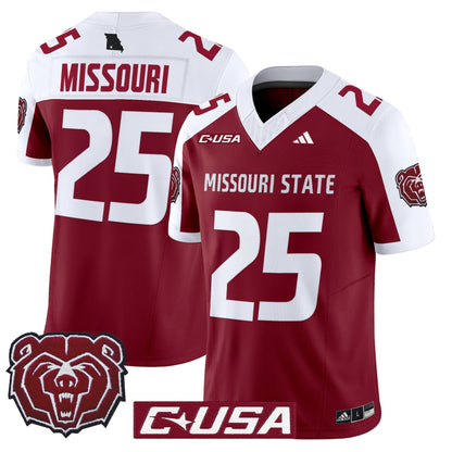 Men's Missouri State Bears 2025 Vapor Limited Jersey - All Stitched
