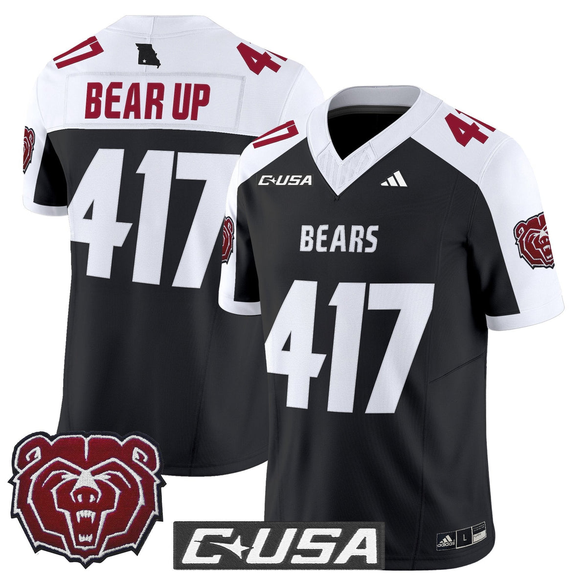 Men's Missouri State Bears 2025 Vapor Limited Jersey - All Stitched