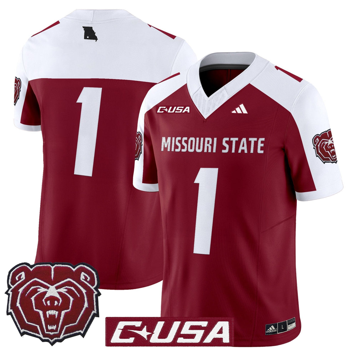 Men's Missouri State Bears 2025 Vapor Limited Jersey - All Stitched