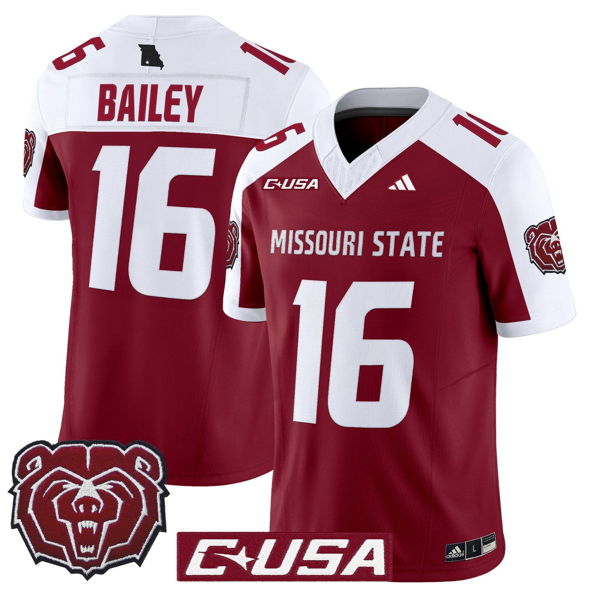 Men's Missouri State Bears 2025 Vapor Limited Jersey - All Stitched