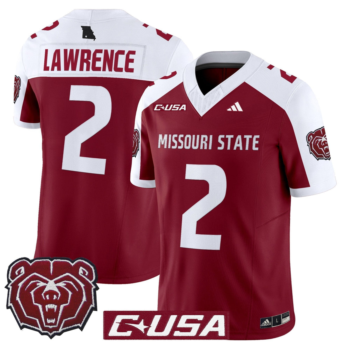 Men's Missouri State Bears 2025 Vapor Limited Jersey - All Stitched