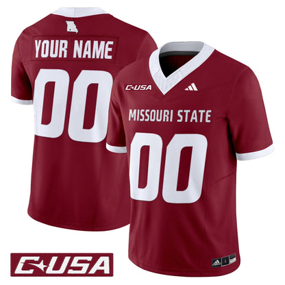 Missouri State Bears 2025 Vapor Limited Custom Jersey - All Stitched