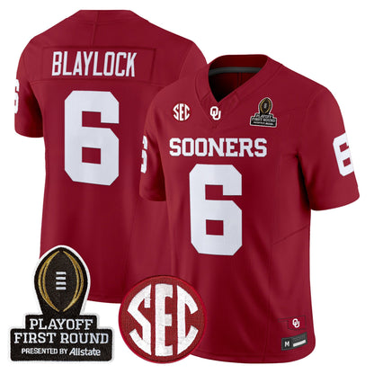 Men's Oklahoma Sooners 2025 Playoff First Round Vapor Limited Jersey - All Stitched