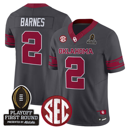 Men's Oklahoma Sooners 2025 Playoff First Round Vapor Limited Jersey - All Stitched