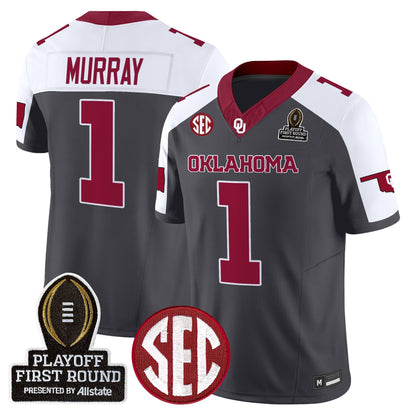 Men's Oklahoma Sooners 2025 Playoff First Round Vapor Limited Jersey - All Stitched