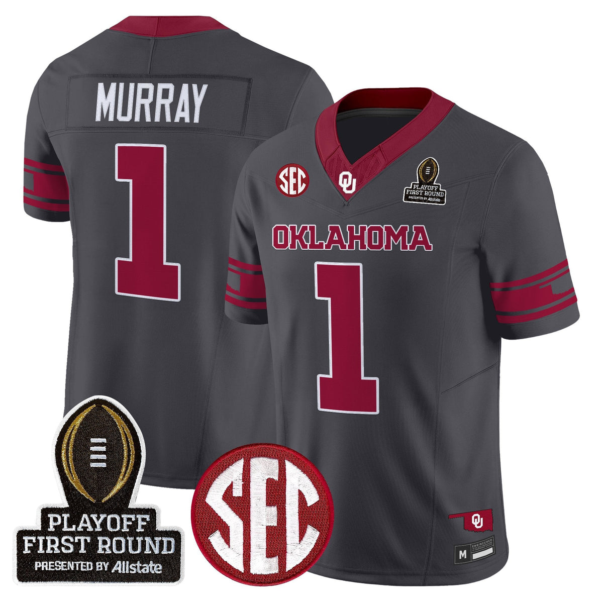 Men's Oklahoma Sooners 2025 Playoff First Round Vapor Limited Jersey - All Stitched