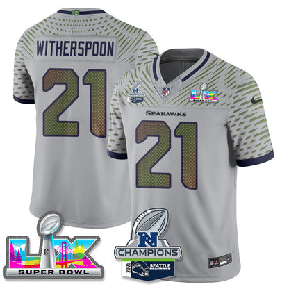 SEA 2025 NFC Champions Vapor Limited Jersey V2 - All Stitched