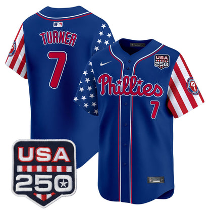 Philadelphia Phillies America250 Edition Vapor Premier Limited Jersey - All Stitched