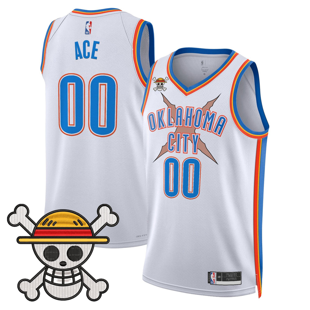 Oklahoma City Thunder x One Piece Swingman Jersey- Stitched