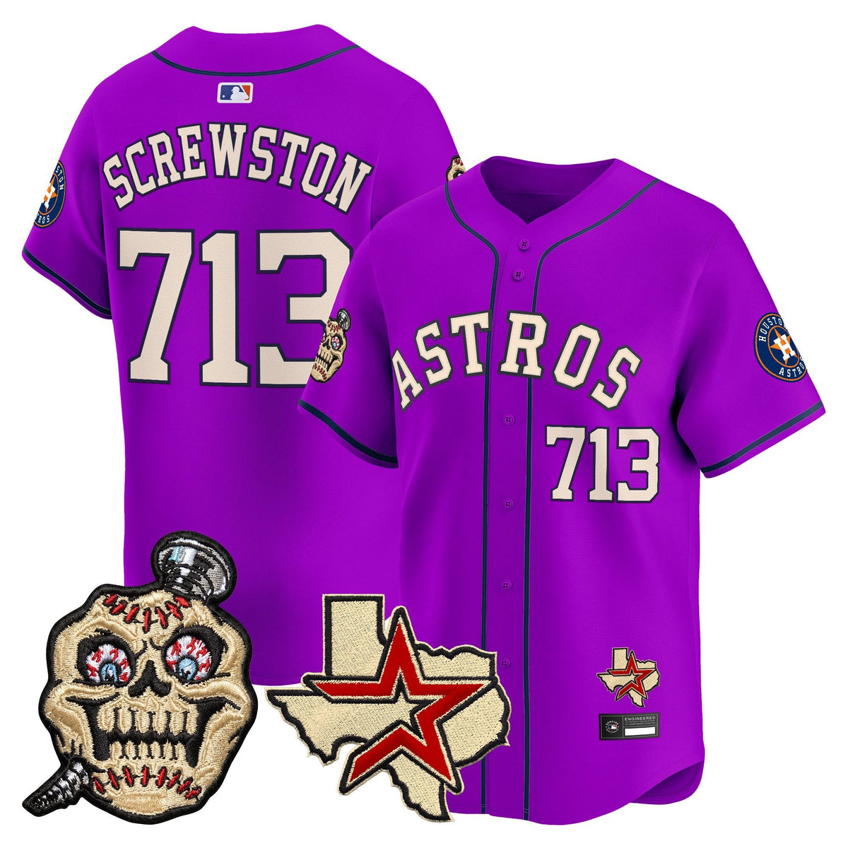Houston Astros Screwed Up Click Vapor Premier Limited Jersey - All Stitched