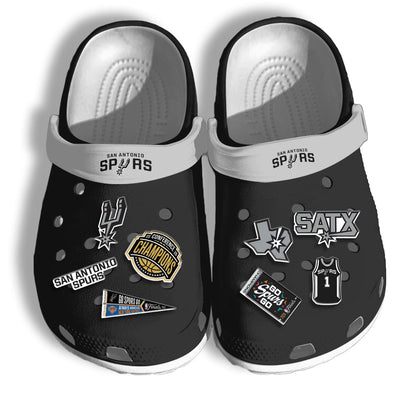 SAS 2026 Basketball  Finals Clogs Black - Charms Gift Set