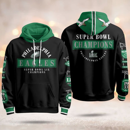 PE Super Bowl LIX Champions Hoodie - Printed