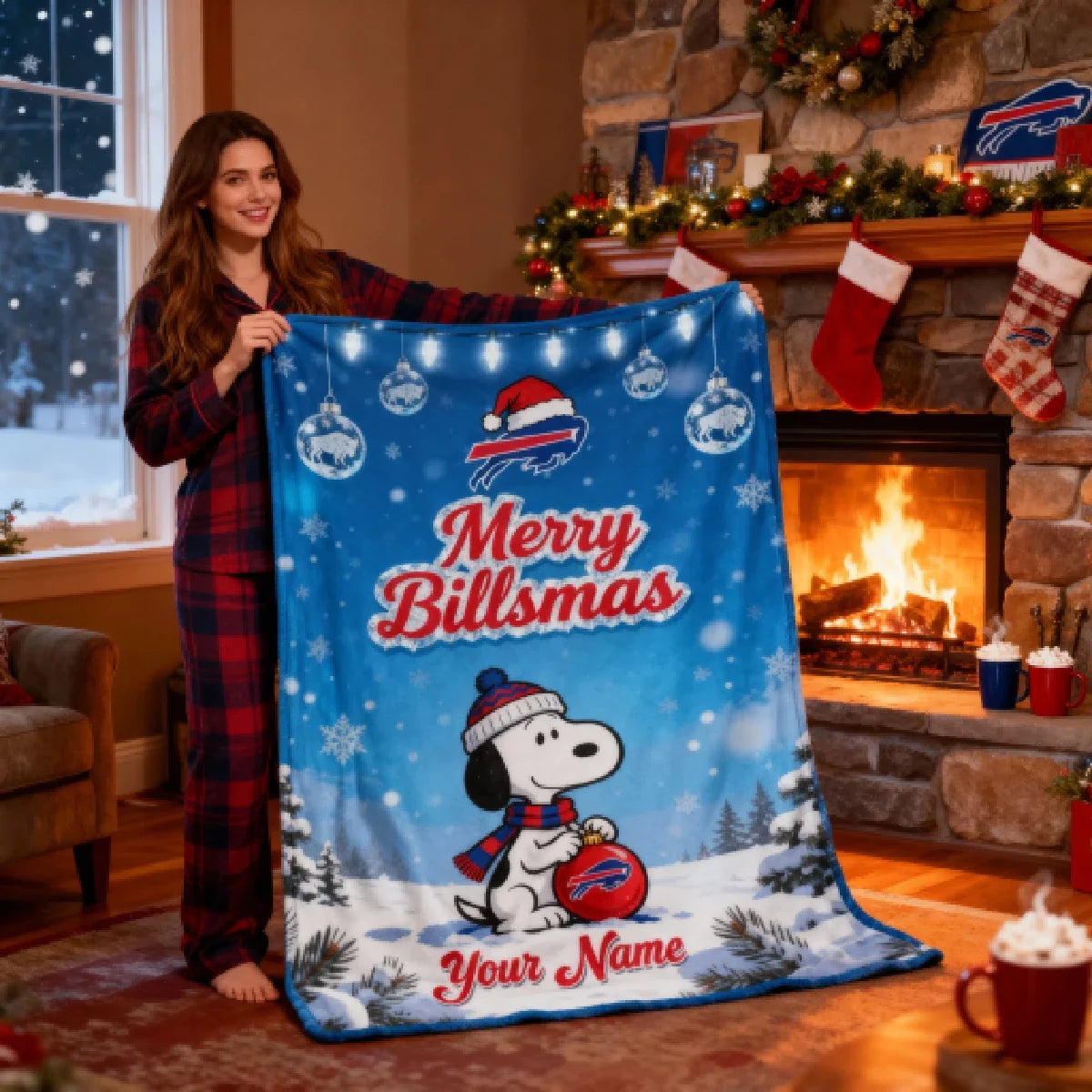 BUF x SNP | Premium Christmas Fleece Blanket & Throw Pillow